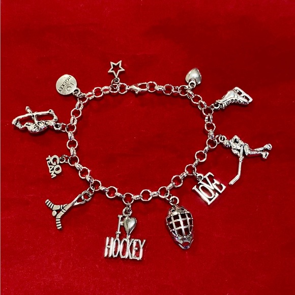 Hockey Charm Bracelet - Picture 2 of 7